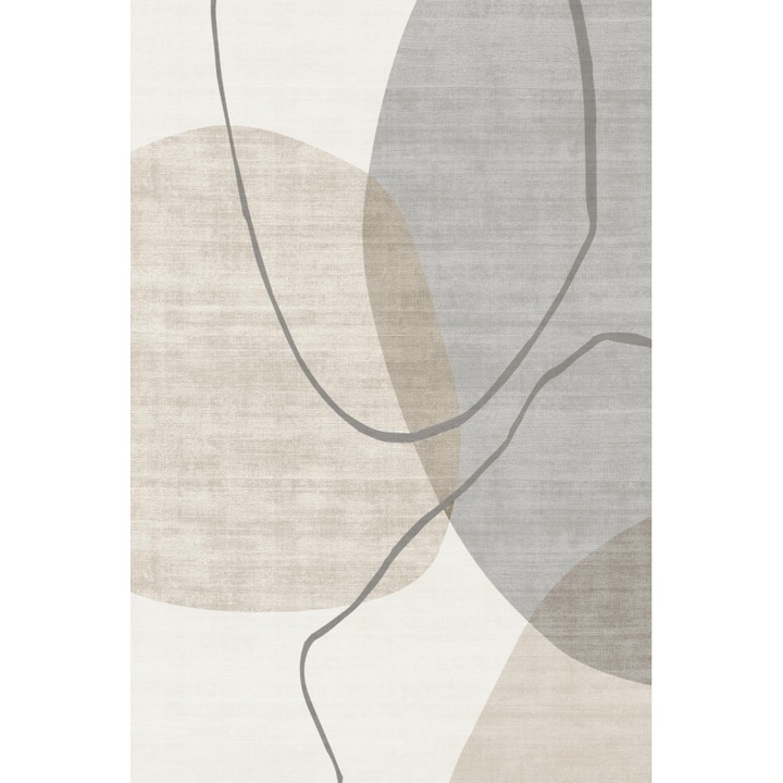 Covor cu print digital Conor Heinner Home, 200x300 cm, poliester 100%, spate antiderapant