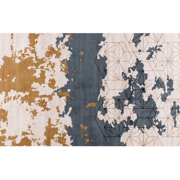 Covor printat, FARO 160x230 cm, lavabil cu spate antialunecare, inaltime