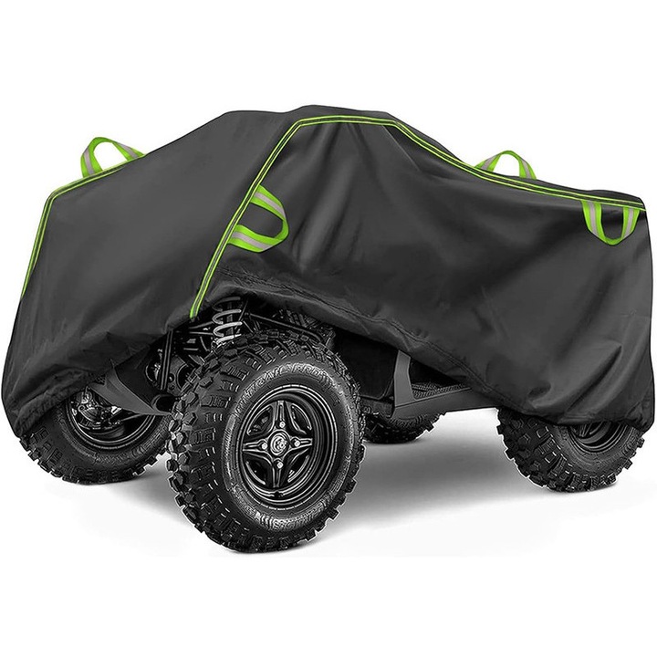 Husa auto Rqiurpn pentru ATV, impermeabila, cu protectie impotriva UV, neagra, 256x110x120cm