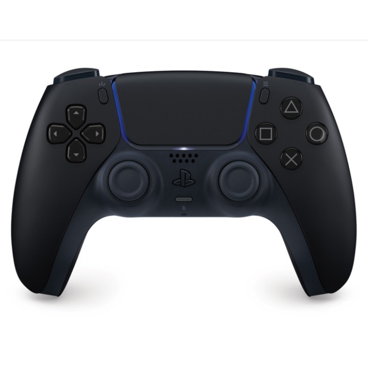 Controler DualSense pentru PlayStation 5, wireless, efecte tactile avansate, microfon incorporat, negru