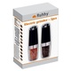 Set 2 rasnite electrice pentru sare si piper, design elegant, alimentare cu baterii AAA