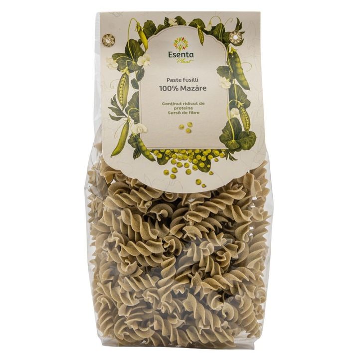 Paste fusilli din mazare, 250g, Esenta Plant