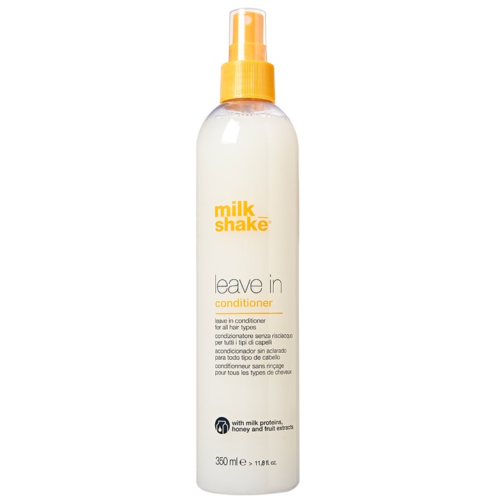 Balsam fără clătire Milk Shake 350 ml, protecție UV, extracte organice, unisex