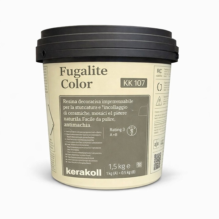 Kerakoll Fugalite Color gyanta fugázóanyag, KK107, 1.5kg, vízálló, antibakteriális, foltálló és vegyszerálló