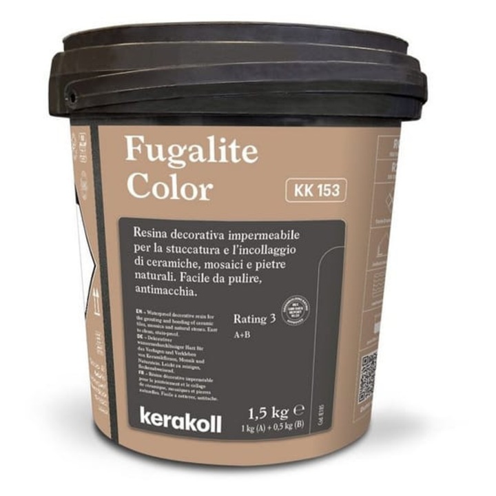 Chit de rosturi rasina Kerakoll Fugalite Color, KK153, 1.5kg, impermeabil, antibacterian, anti-pata si rezistenta chimica