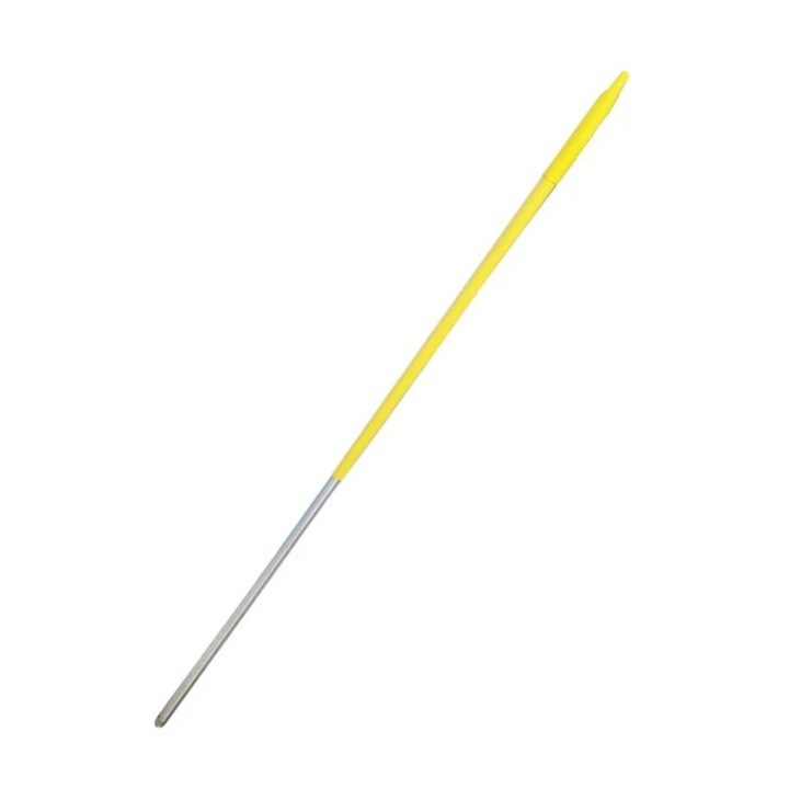 Coada pentru menaj Misavan, aluminiu, galben, 140 cm