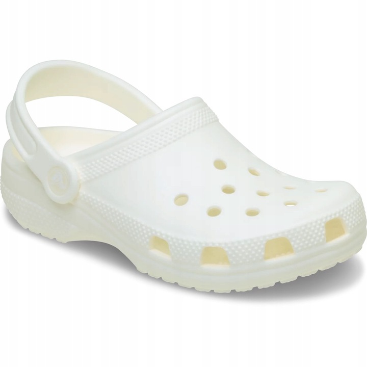 Saboti copii, Crocs, Classic Glow Kids Clog, Alb, Alb