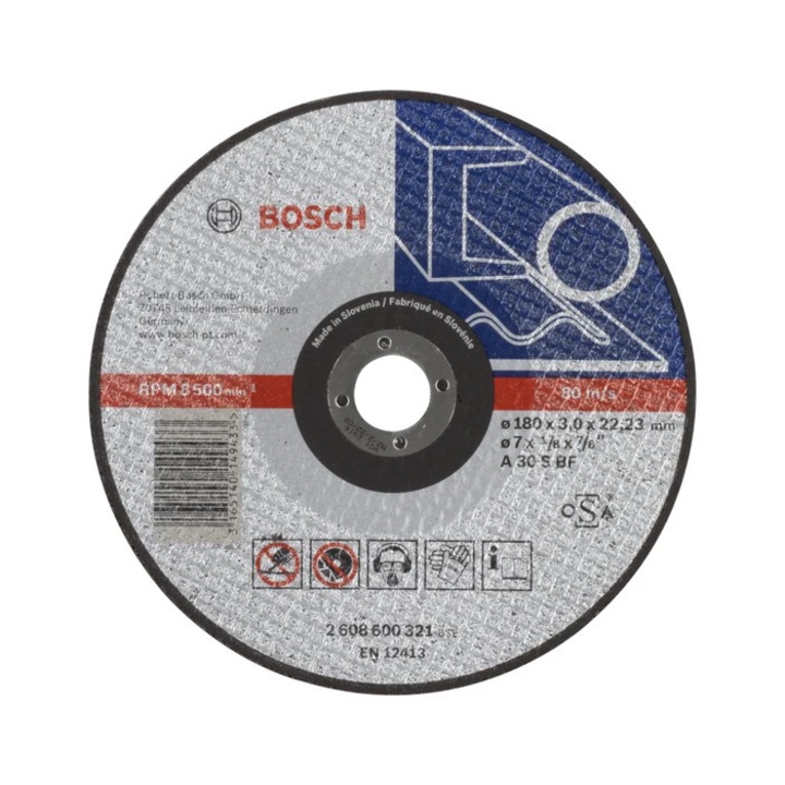 Disc debitare metale, Bosch Expert for Metal, 180 x 22.23 x 3 mm