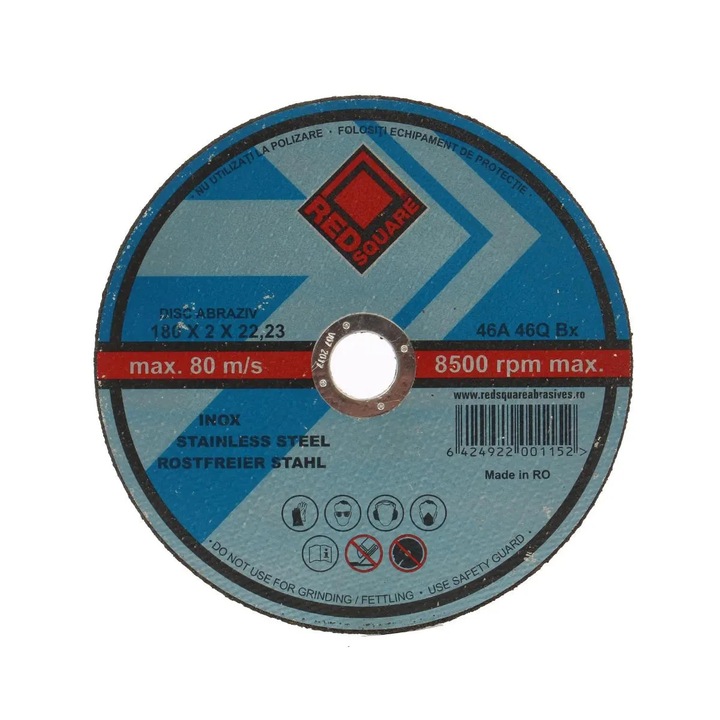 Disc debitare metal, Red Square DRSQPROF1802, 180 x 22.2 x 2 mm