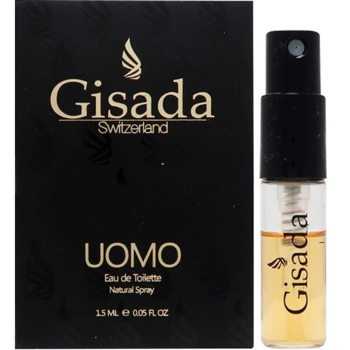 Mini parfum Gisada Uomo Parfum, 1,5ml, note florale