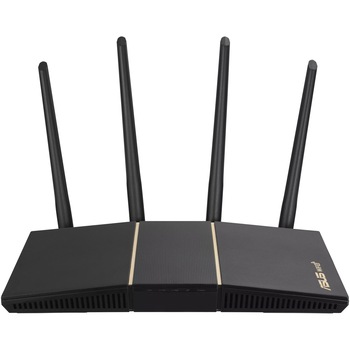 Router Wireless ASUS RT-AX57, AX3000, Dual-Band, Quad-Core 1.7GHz CPU, 128MB/256MB Flash/RAM, Gigabit, AiProtection Classic, Traditional QoS, VPN server/client, IPTV, OFDMA, Beamforming, AiMesh