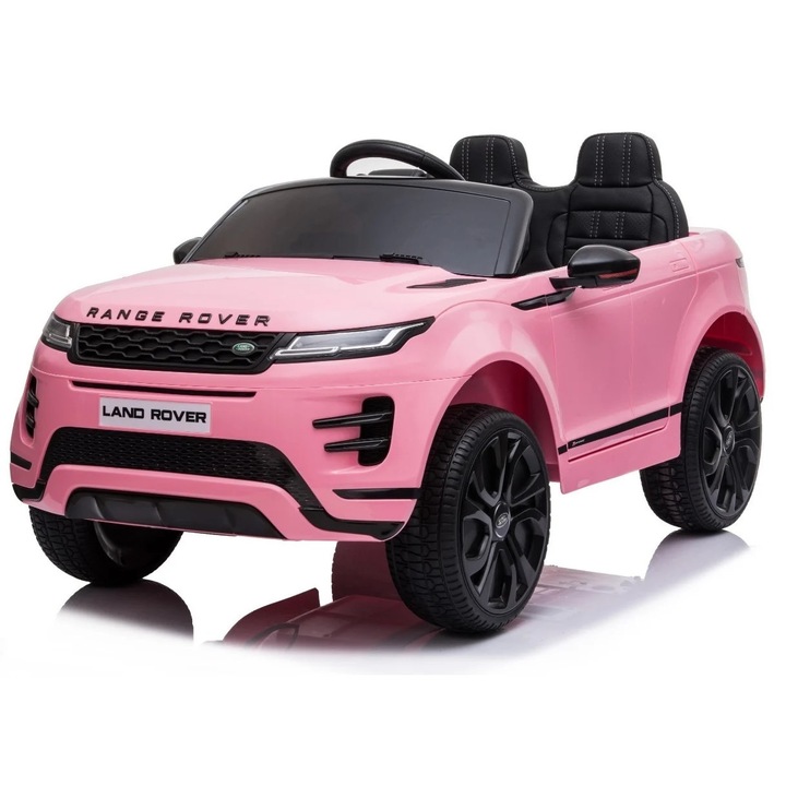 Masinuta electrica, Land Rover, Range Rover, 4x4, roz, 140W, 12V, 1 loc