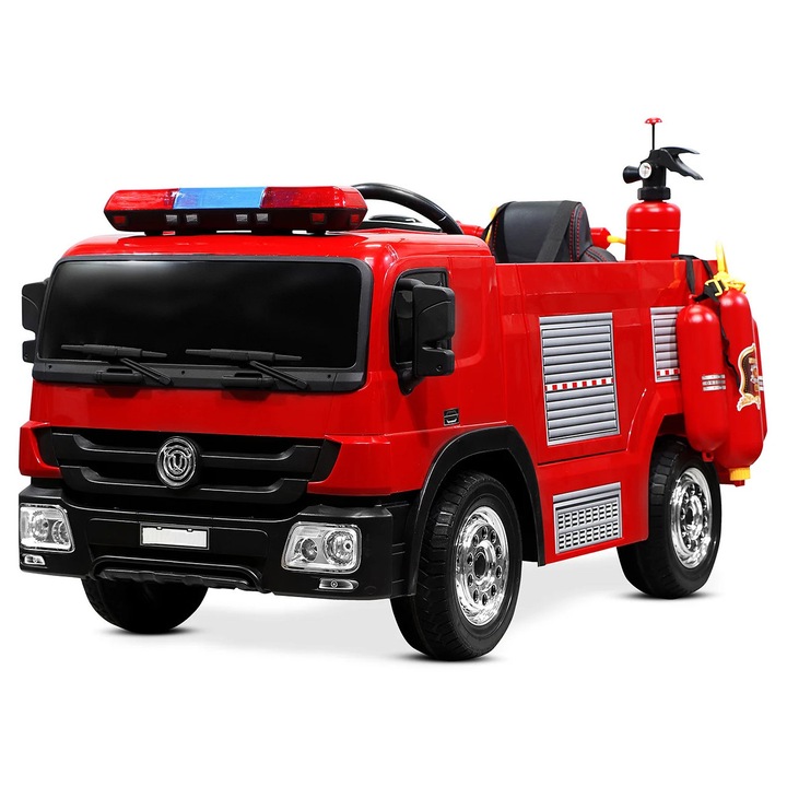 Masinuta electrica, Kinderauto, Fire Truck Hollicy, 90W, 12V, rosu, 1 loc