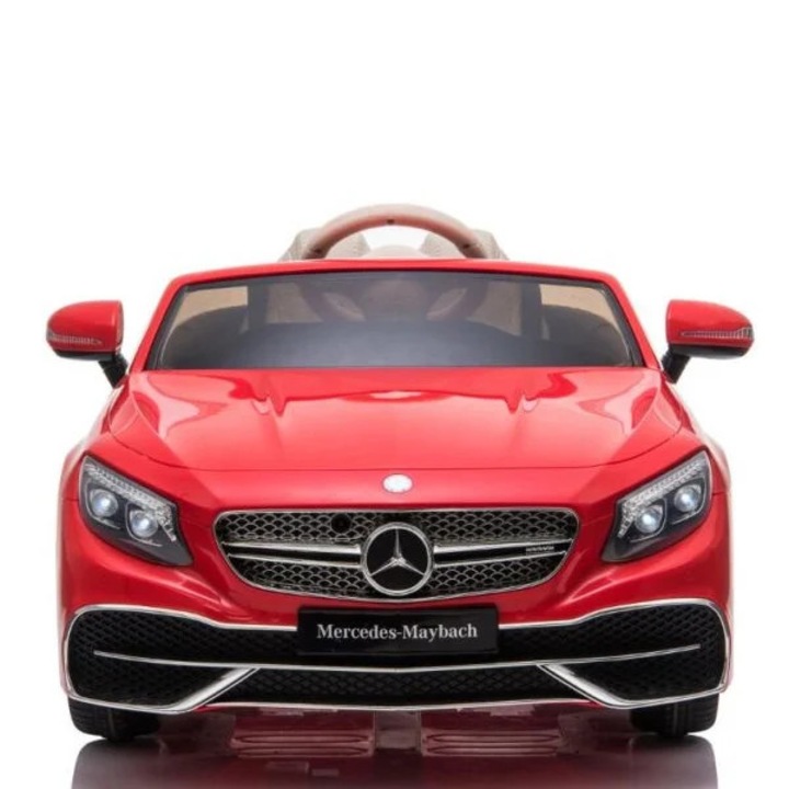 Masinuta electrica, Mercedes, S650 Maybach, roja, 90W, 12V, premium