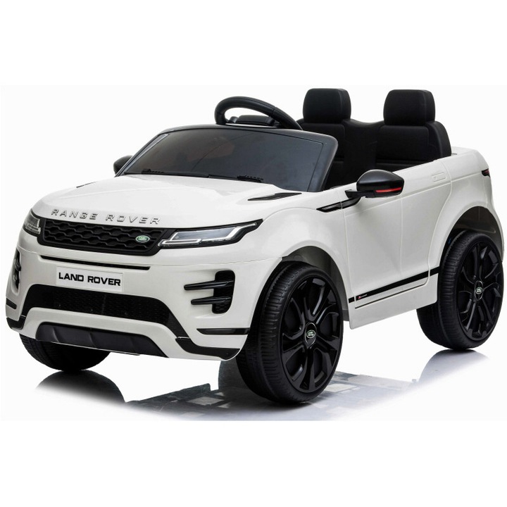 Masinuta electrica, Land Rover, Range Rover, 12V, alb, 4x4, 1 loc
