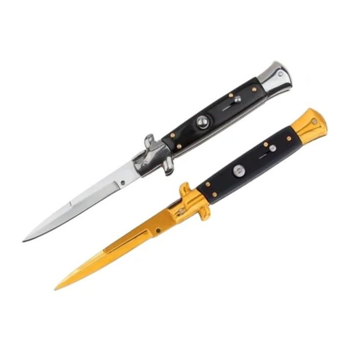 Set doua bricege automate DEPOX®, otel inoxidabil, 22 cm, husa inclusa, negru/multicolor