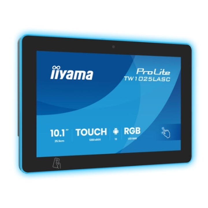 Monitor IPS LED IIYAMA 10.1" TW1025LASC-B3PNR, 1280x800, Touchscreen, Boxe, Negru