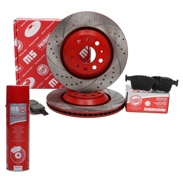 Master-Sport féktárcsák + betétek, hátsó, 24012202191SE, 1912001500, többszínű, 1 szett