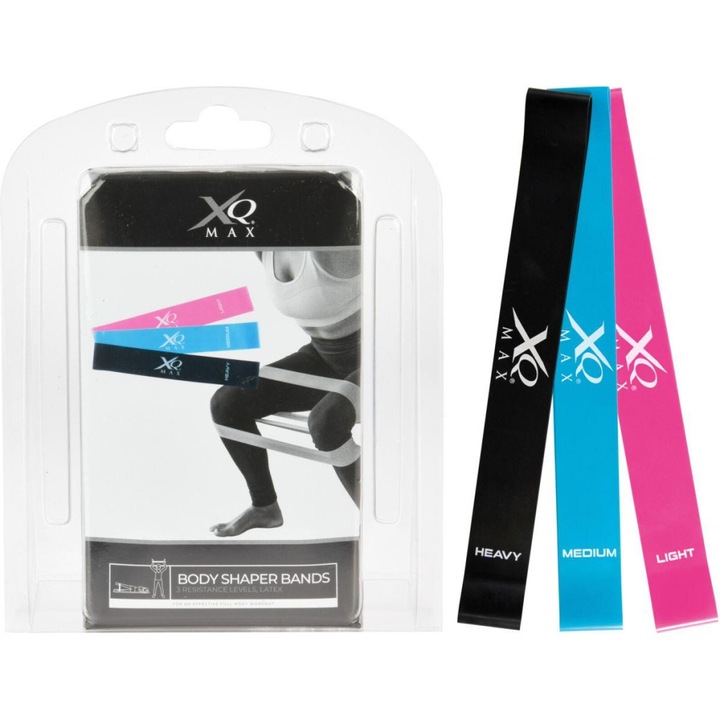 Xqmax fittness szalag készlet, 3db, multicolor, 30x5cm