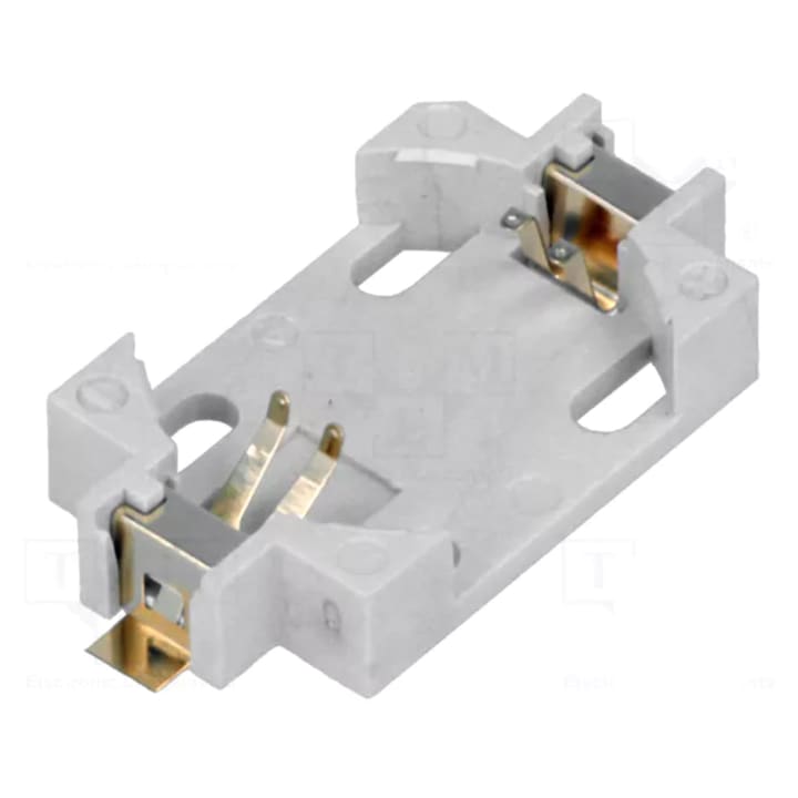 Carcasa pentru baterie, CR2025 / CR2032, locas 1 baterie, montare orizontala