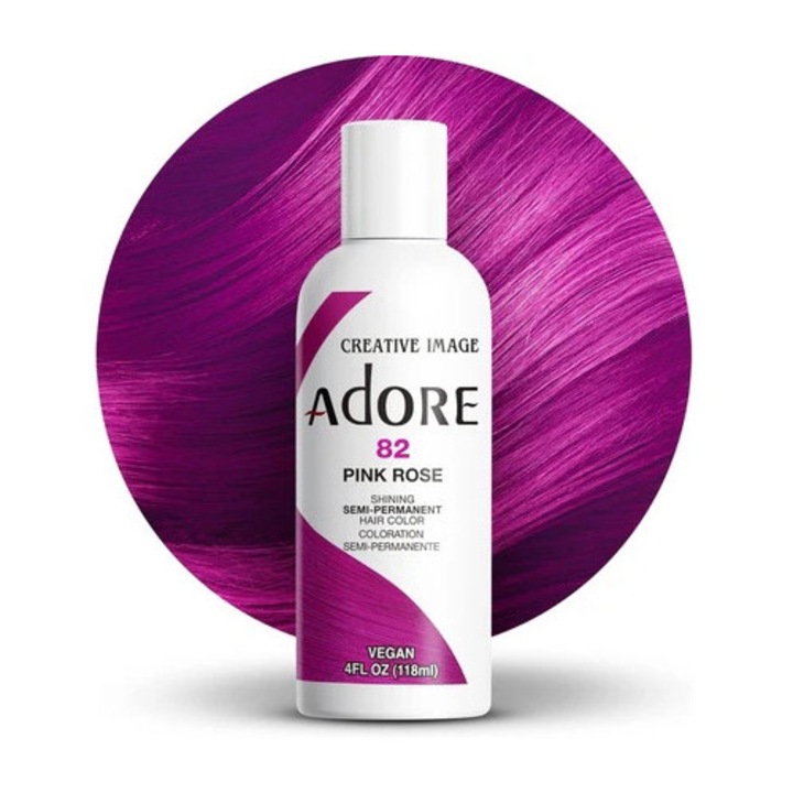 Боя за коса Adore, нюанс 82, розово, 118мл