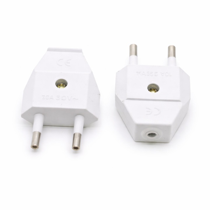 Stecher plat EL-0052, 250V, 10A, design compact