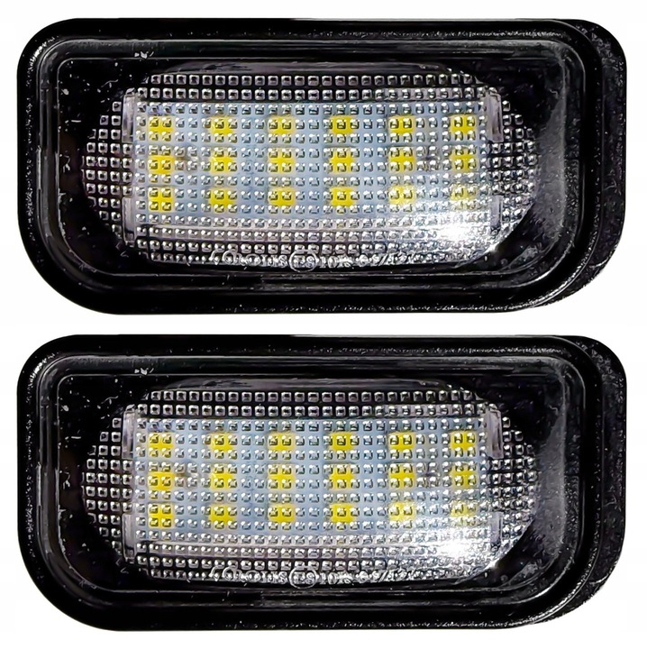 Комплект от 2 LED лампи за осветяване на регистрационен номер, LEDprojektor, бял, 7,0см x 3,5см