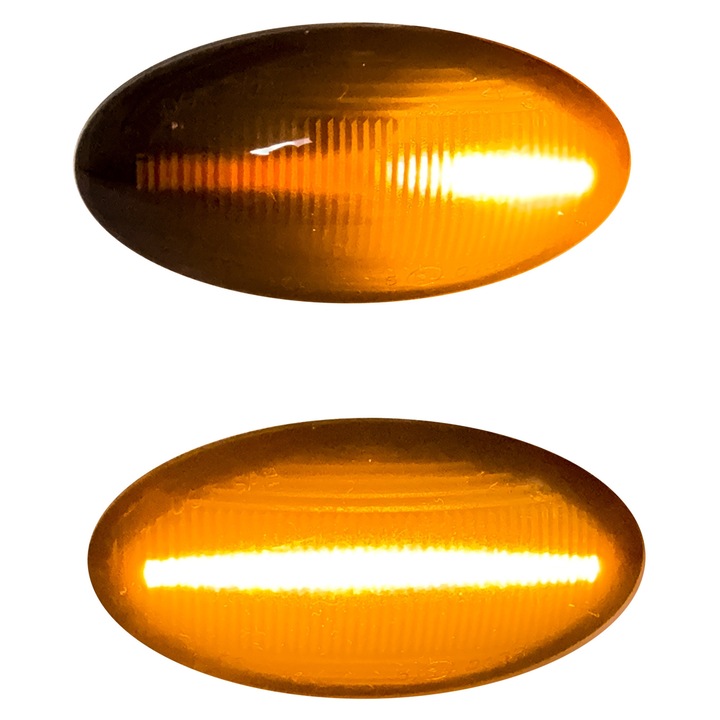 Комплект 2x Динамичен LED мигач, LED проектор, Bursuc, 7,4x3,5cm