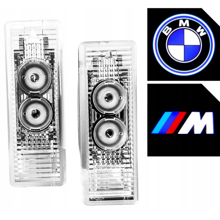 Комплект 4x LED проектори Premium Logo BMW, HD, 6W, 12V, Plug&Play