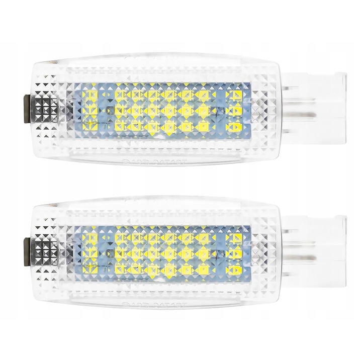 Комплект от 2 LED лампи за осветление на тавана, LED проектор, бял, 6,6x2,7 см, за VW Golf /Passat /Tiguan /Polo