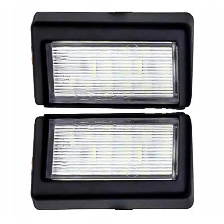 Set 2 lampi LED pentru iluminarea placutei de inmatriculare, LEDprojektor, 18 diode, alb rece, 4,6cm x 2,9cm