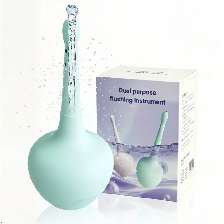 Irigator intim pentru pentru dus anal si vaginal, Chucai, 150 ml, sistem anti-reflux clisma anala kit, cap cu 5 duze, design ergonomic, pentru igiena intima