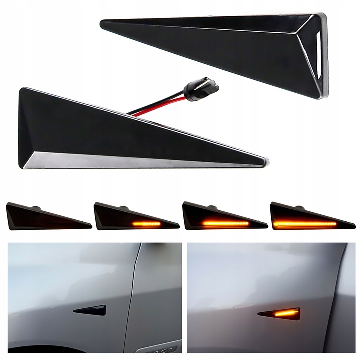 Комплект от 2 динамични LED мигача за Renault, 11,6x3,8 см, LEDprojektor