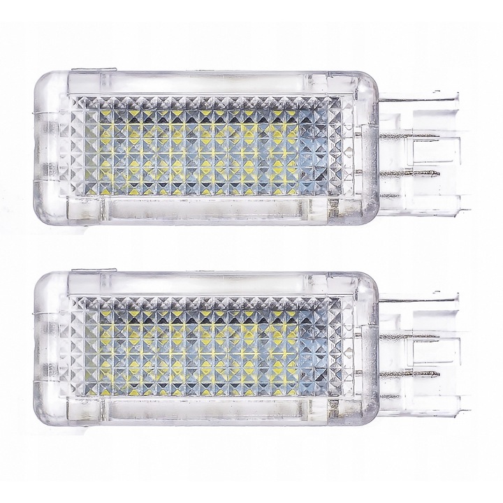 Lumini LED de interior pentru autoturisme Mercedes-Benz, 18 LED-uri, alb rece, 5cm x 2,3cm, set 2 bucati