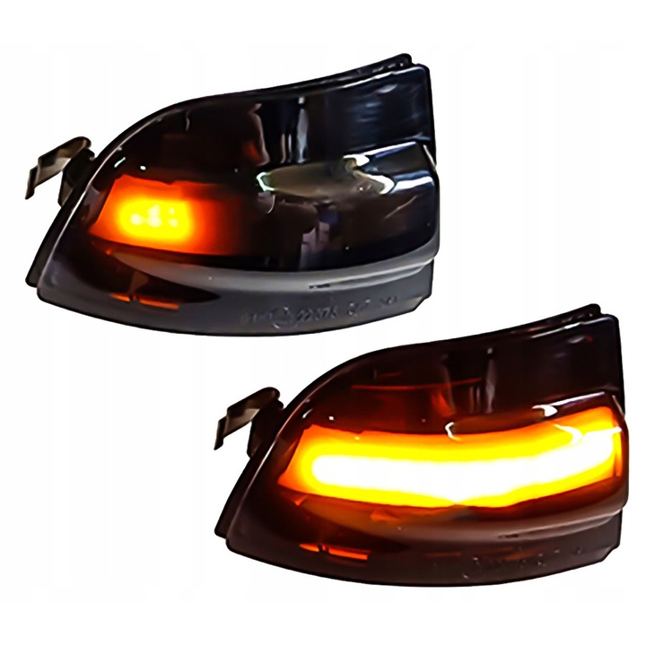 Комплект 2x Динамичен LED индикатор за огледало Ford, 7,7x5,0см, опушен