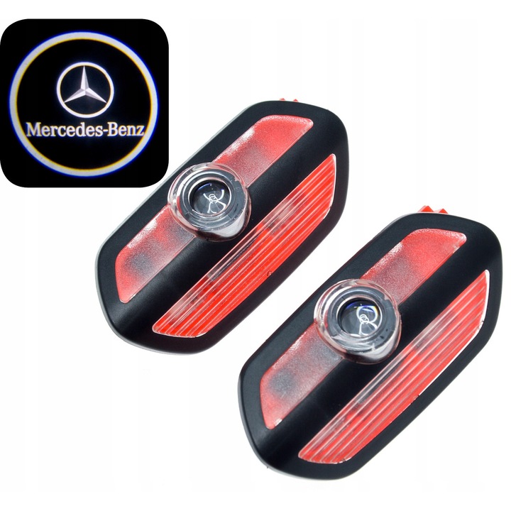 LED проектор за лого Mercedes-Benz S-класа W222, LED проектор, комплект от 2 броя, 14 W, 12 V