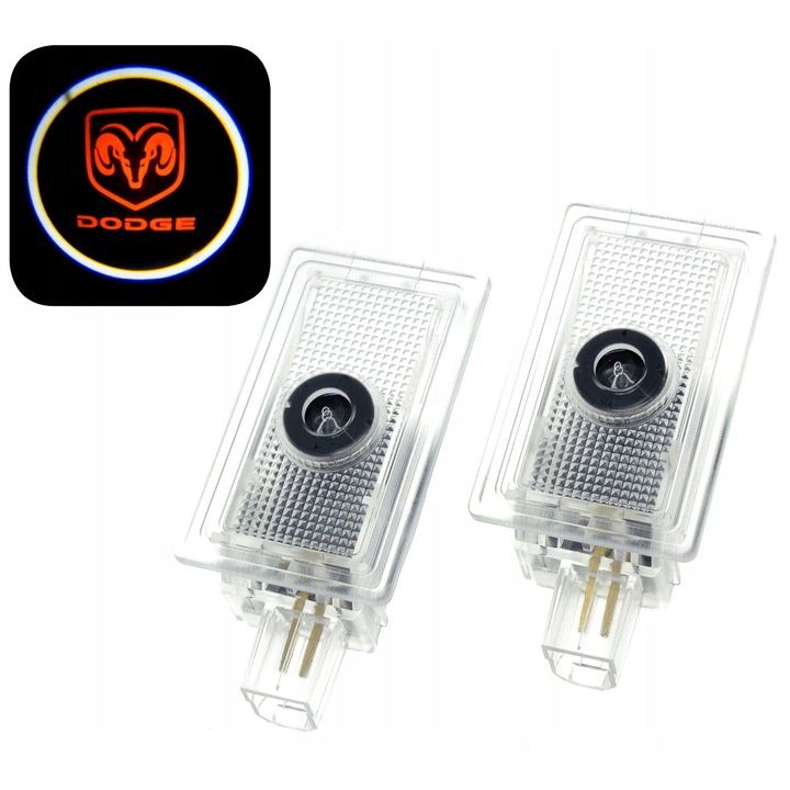 LED прожектори за Dodge, комплект 2 броя, HD резолюция, 14W, бърз монтаж, многоцветни