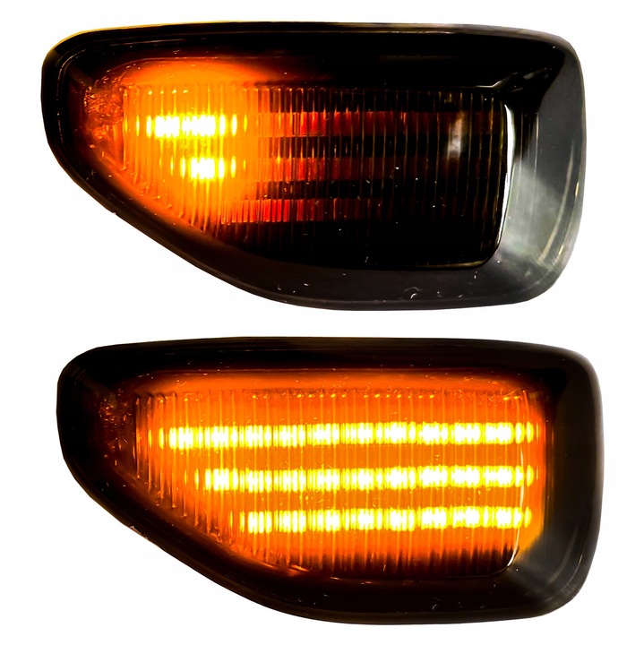 Комплект от 2 LED мигача, LED прожектор, за Dacia Duster, динамични, 7,5x3,7см