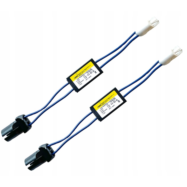Set 2 rezistori W5W T10 LEDprojektor, 3,2W, 12V, aluminiu