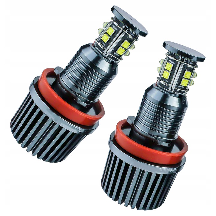 Set 2 Becuri LED Marker H8 240W pentru BMW Angel Eyes, 6000K, Plug&Play