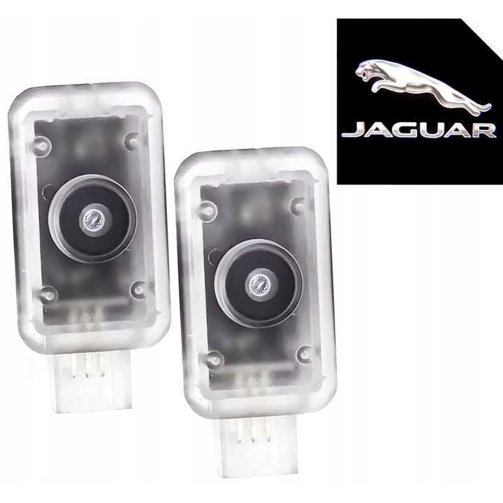 Комплект от 2 LED проектора с HD+ лого Jaguar F-Pace Facelift, 20W, 12V, водоустойчиви