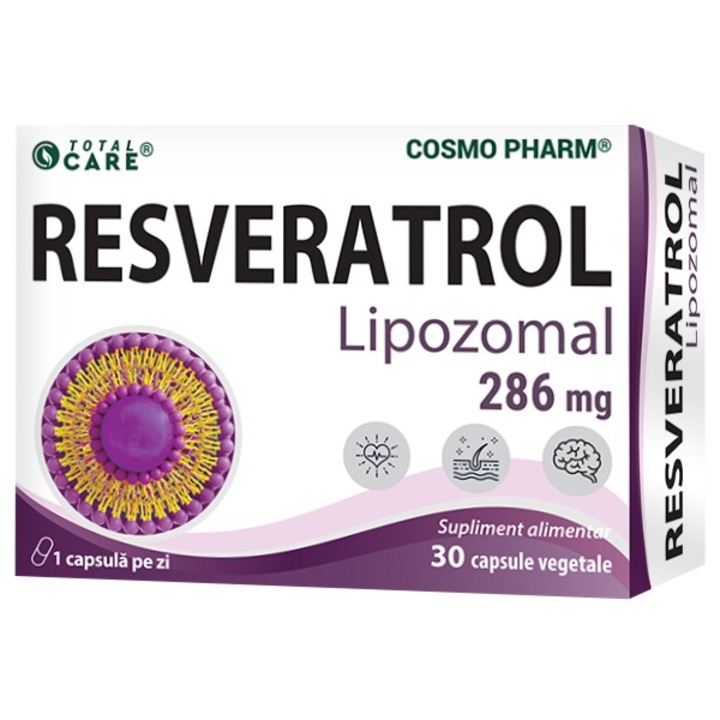 Supliment alimentar Resveratrol Lipozomal Cosmo Pharm, 30 capsule vegetale