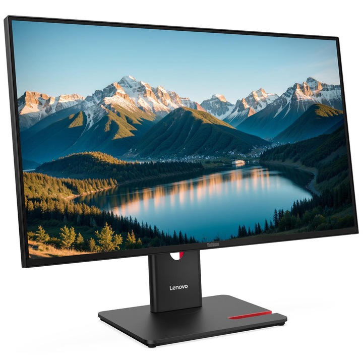 Monitor Lenovo ThinkVision T27q-40, 27" IPS, QHD 2560x1440, 16:9, 6 ms, 350 cd/m², Black