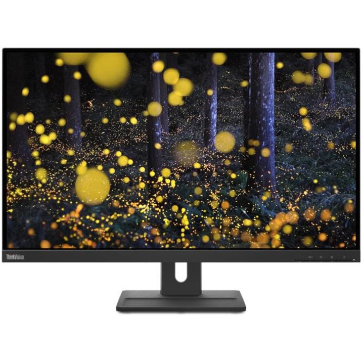 Monitor Lenovo ThinkVision E27q-20, 27" IPS, QHD 2560x1440, 16:9, 4 ms, 350 cd/m², Raven Black