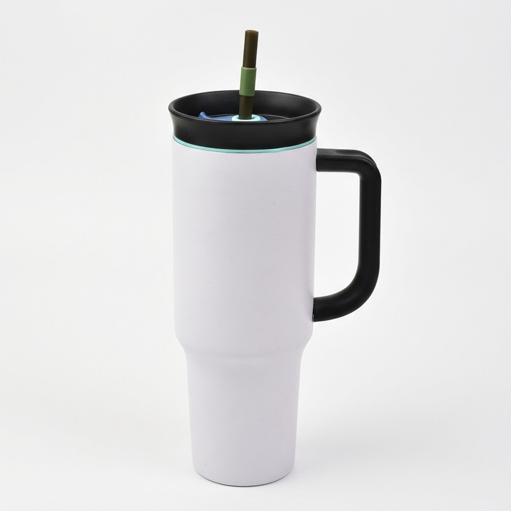 Спортна бутилка за вода Destello, 1.2L, неръждаема стомана, херметичен капак, бяло