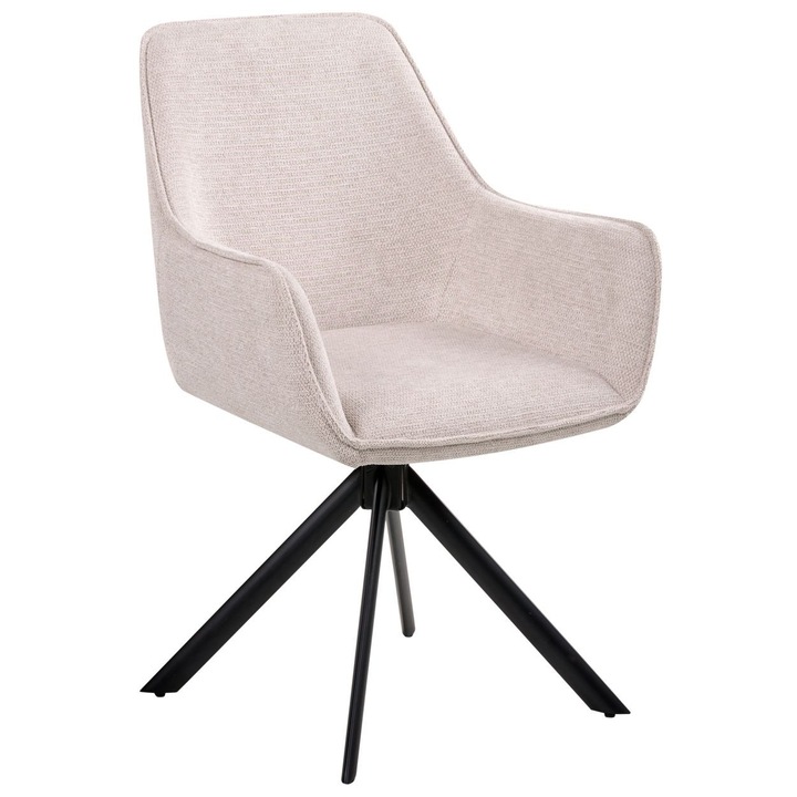 Étkezőszék Mornas Művászon Világosbézs