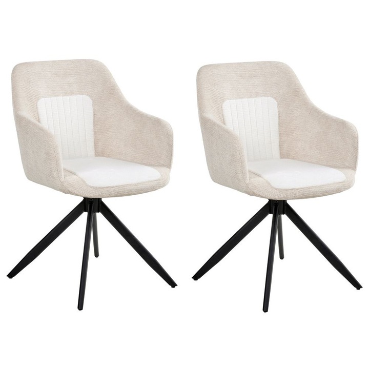 Étkezőszék kétdarabos szettben Likely Világosbézs