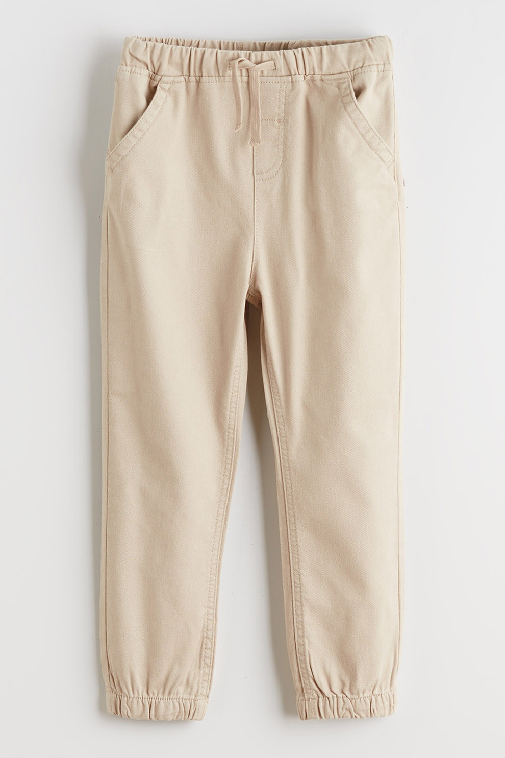 LC WAIKIKI, Pantaloni cu croiala conica si talie ajustabila, Bej, 110-116 CM
