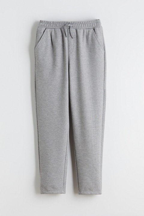 LC WAIKIKI, Pantaloni de trening cu croiala conica, Gri deschis melange