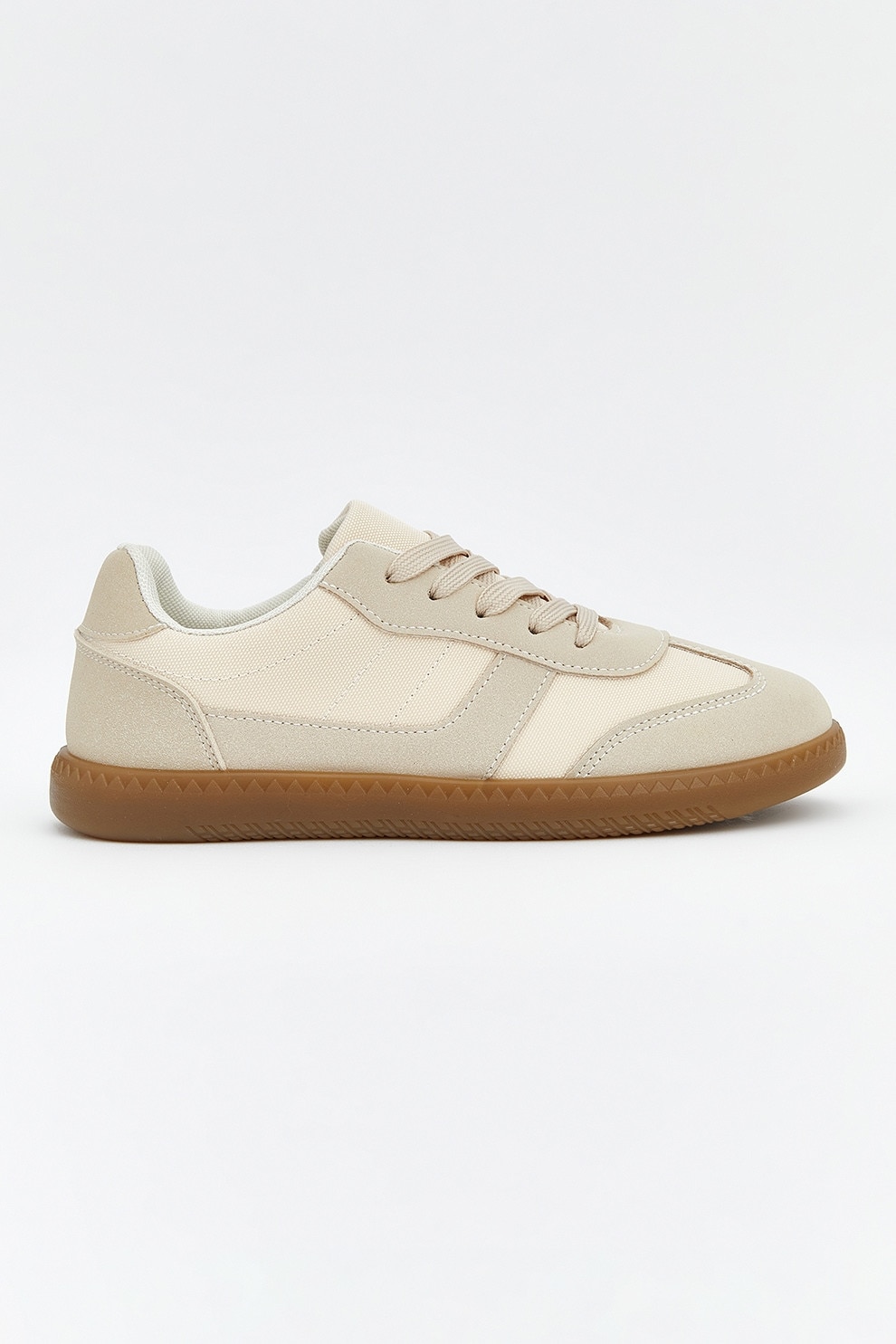 LC WAIKIKI, Pantofi sport low-cut din material textil, Bej deschis, 36 EU